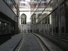 St. Dunstan's Lane reflections in the City of London