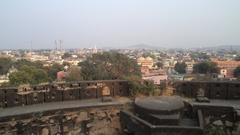 City view from a fort with historical significance