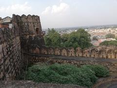 A unique perspective from the top of a fort