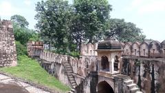 Inside view of Rani Laxmibai's Jhansi Fort in Jhansi, Uttar Pradesh