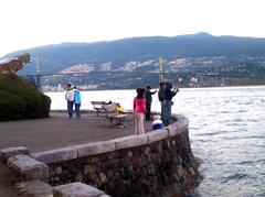 Fishing on the Seawall, Stanley Park, Vancouver