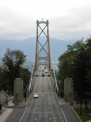 Lions' Gate Bridge from Stanley Park in North Vancouver