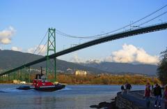 Lions Gate Bridge in Vancouver Canada