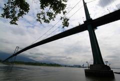 Lion's Gate Bridge spanning First Narrows at Burrard Inlet