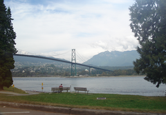 Lion's Gate Bridge in September 2007