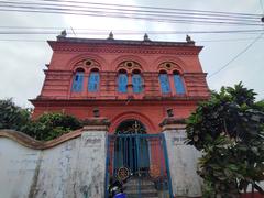 Tagore Lodge in the evening light