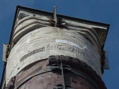 Column of Constantine I in Constantinople with detailed carvings