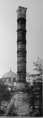 historic photograph of the Constantine Column in Istanbul