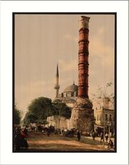 The burnt column Istanbul Turkey