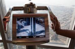 view from the observation deck at the top of Burj Khalifa, Dubai