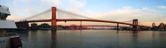 Brooklyn, Manhattan and Williamsburg Bridges viewed from Pier 17