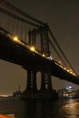 Brooklyn Bridge and Manhattan Bridge skyline view