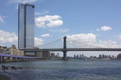 One Manhattan Square and Manhattan Bridge in Manhattan, New York