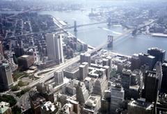 East River view from World Trade Center, August 1992