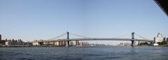 Panoramic view of Williamsburg Bridge