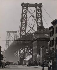 Williamsburg Bridge over South 8th Street in Brooklyn