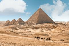 Great Pyramids of Giza in Egypt