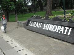 Taman Suropati in Jakarta, Indonesia