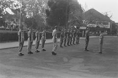 Changing of the guard in Batavia, July 1946