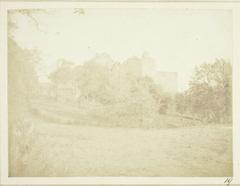 Salted paper print of Doune Castle by Henry Fox Talbot from Sun Pictures in Scotland