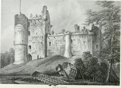 Illustration of Doune Castle from 'The baronial and ecclesiastical antiquities of Scotland'