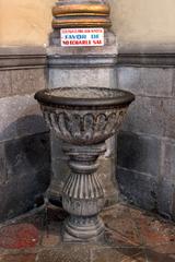 Stack for holy water in Rosary Chapel, Puebla