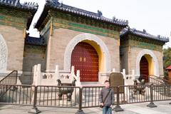 2010 Chinese architectural monument under a cloudy sky