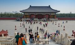 Temple of Heaven in Beijing with clear blue sky