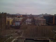 Triborough Bridge and East Harlem from Mount Sinai Hospital