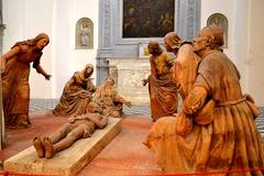 Cappella del Compianto interior view in Sant'Anna dei Lombardi, Naples