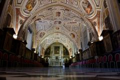 interior of Sant'Anna dei Lombardi Church in Naples