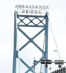 Secretary of Homeland Security John Kelly speaks at Fort Street Cargo Facility at the Ambassador Bridge in Detroit