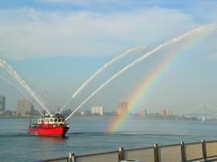 Detroit Fire Boat Curtis Randolph in operation