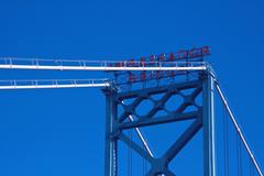 Ambassador Bridge over the Detroit River