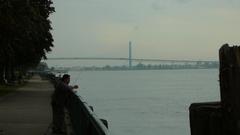 Ambassador Bridge spanning the Detroit River