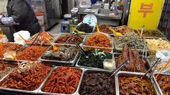 Hong Lim's Banchan stall at Gwangjang Market, Seoul