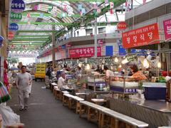 Traditional Korean Street Food in Dongdaemun Market