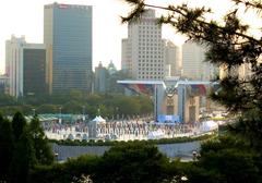 United Buddy Bears display in Olympic Park, Seoul