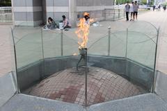 Flame of Peace burning at the Gate of Peace