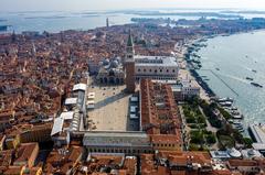 Saint Mark's Square with St. Mark's Basilica, August 2020