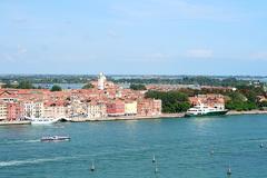 Riva dei Sette Martiri in Venice viewed from San Giorgio Maggiore Campanile