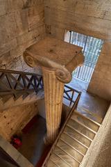 Ionic fluted column inside the Stoa of Attalus on June 27, 2020