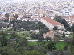 Athens view of the Agora from Areopagus