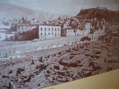 archeological site before the restoration of the Stoa of Attalus