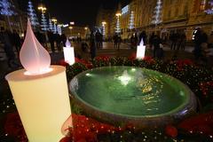 Advent celebration in Zagreb's city square