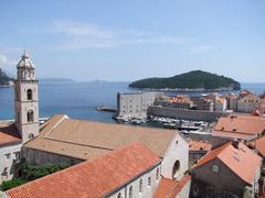 view of Lokrum island from Dubrovnik