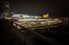 White Bridge in Vilnius during December