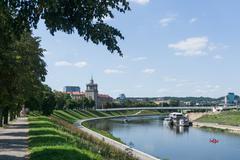 Neris River in Vilnius, Lithuania