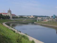 Neris river in Vilnius, Lithuania