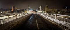 White Bridge in Vilnius during December